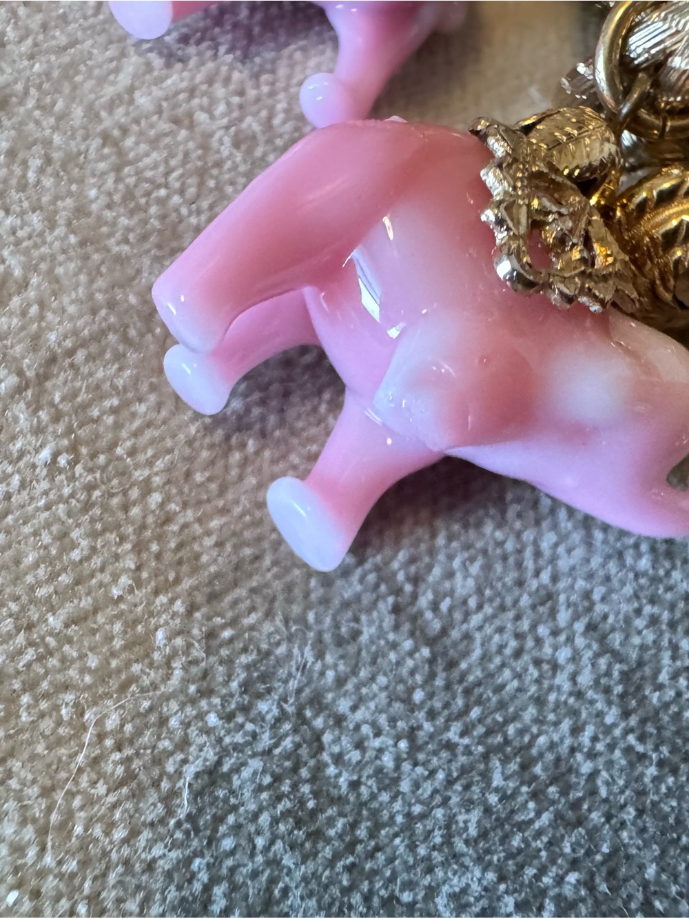 Napier sought after Pink Elephant Charm Chain bracelet bundle of 2 READ NOTES - Picture 13 of 16